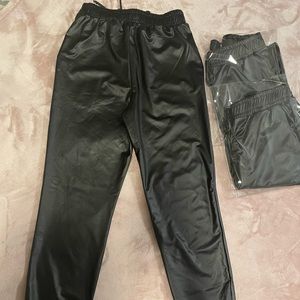 Black soft leather and comfortable